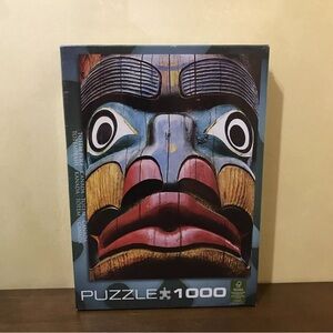 Eurographics Canadian Totem Pole Jigsaw Puzzle SEALED, 1000 Piece 19 x 26, Krug